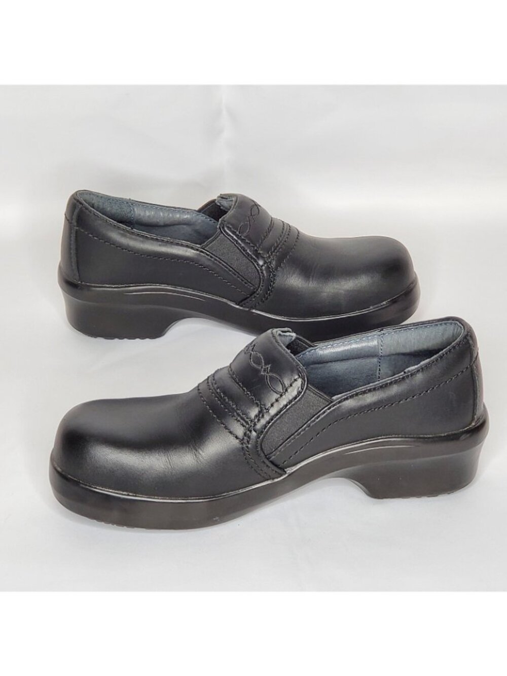 Ariat Expert Safety Clog Slip-On Shoes 8B Composite Toe Nurse Work Matte Black - Picture 6 of 8